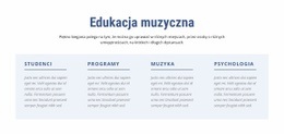 Edukacja Muzyczna - Funkcjonalność Jednostronicowego Szablonu