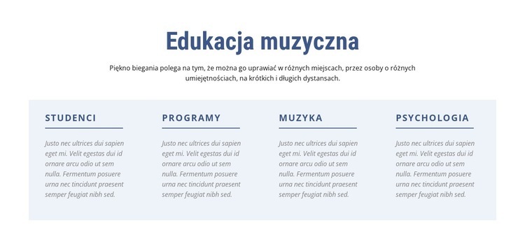 Edukacja muzyczna Szablon