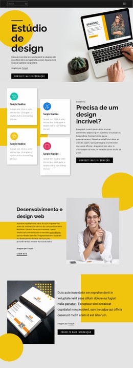 Marca, Impressão E Web Design - Construtor De Sites