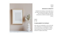 Design Do Site Para Nossos Serviços De Interiores