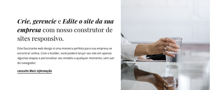 Agência comercial de marketing Maquete do site