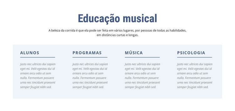 Educação musical Template CSS