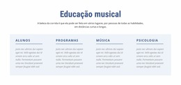 Educação Musical Modelo Joomla 2024