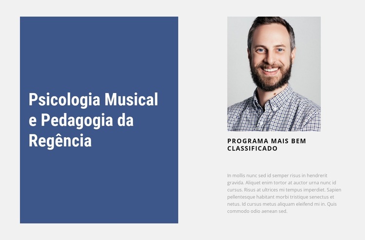 Psicologia da música Template Joomla