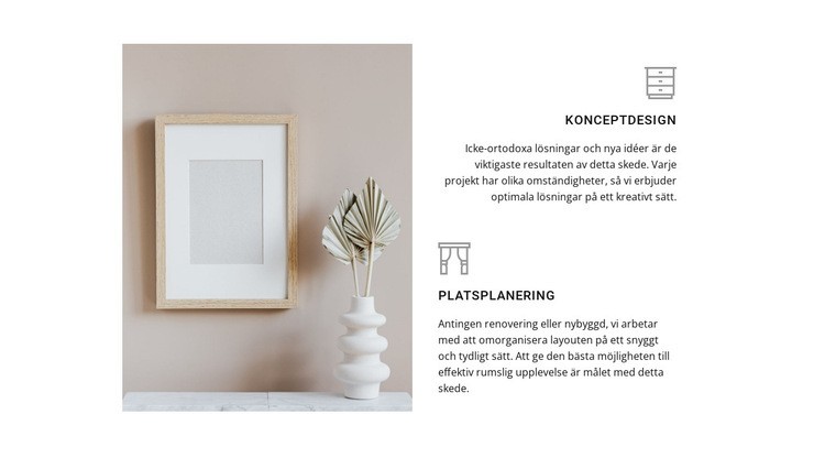 Våra inredningstjänster Hemsidedesign