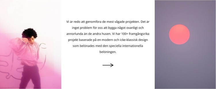 Populär färg och konst HTML-mall