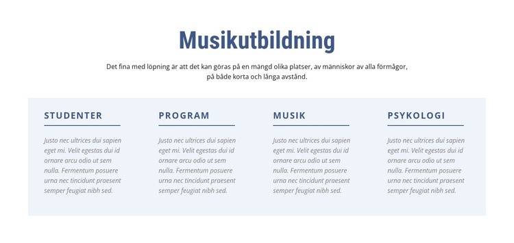 Musikutbildning Mall