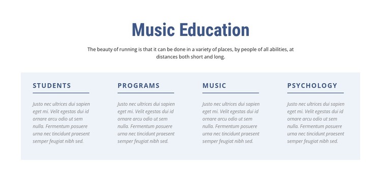 Music Education Web Design
