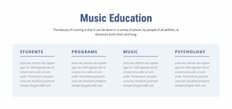 Music Education - Web Builder