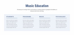 Music Education - Website Design Inspiration