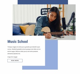 Layout Functionality For Music Online School