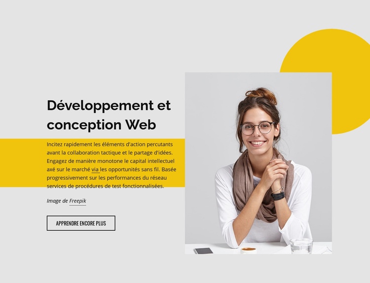 Studio de développement Web Modèles de constructeur de sites Web