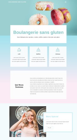 Boulangerie Sans Gluten - Téléchargement Gratuit D'Un Modèle D'Une Page