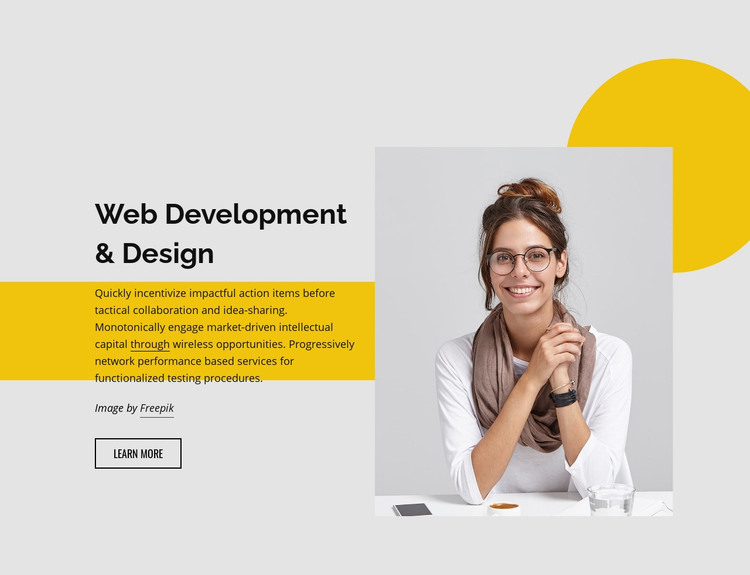 Web development studio Homepage Design
