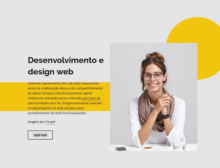 Estúdio de desenvolvimento web Design do site