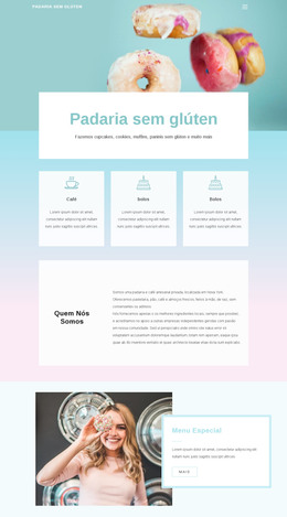 Backery Sem Glúten - Modelo De Código HTML