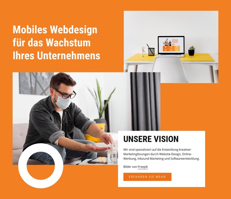 Design mit Kreativität HTML5-Vorlage