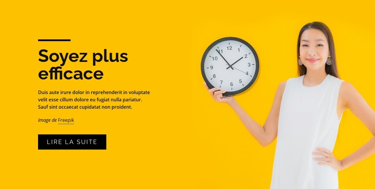 Cours de gestion du temps Modèles de constructeur de sites Web