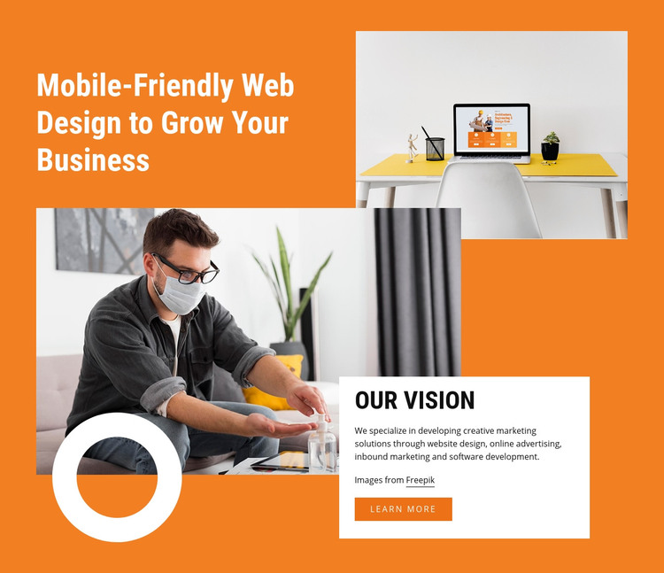 Design with creativity Homepage Design