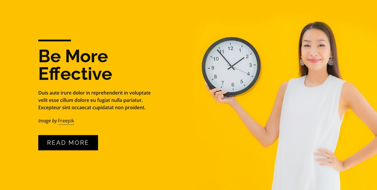 Time management courses Homepage Design