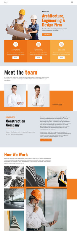 Free HTML For Engineering Firm