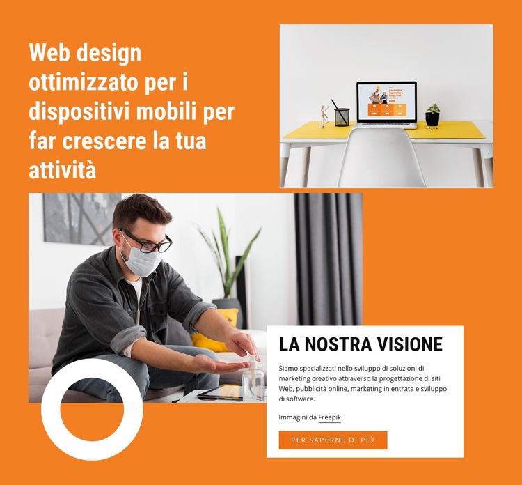 Progetta con creatività Modello HTML5