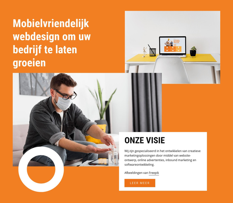 Ontwerp met creativiteit HTML-sjabloon