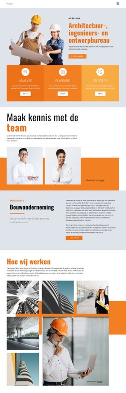 Ingenieursbureau - Gebruiksvriendelijke Websitebouwer