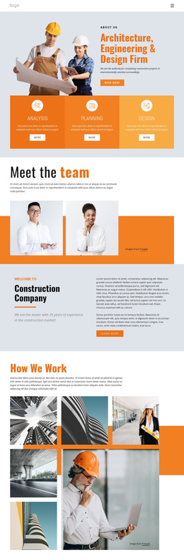 Engineering Firm - One Page Template