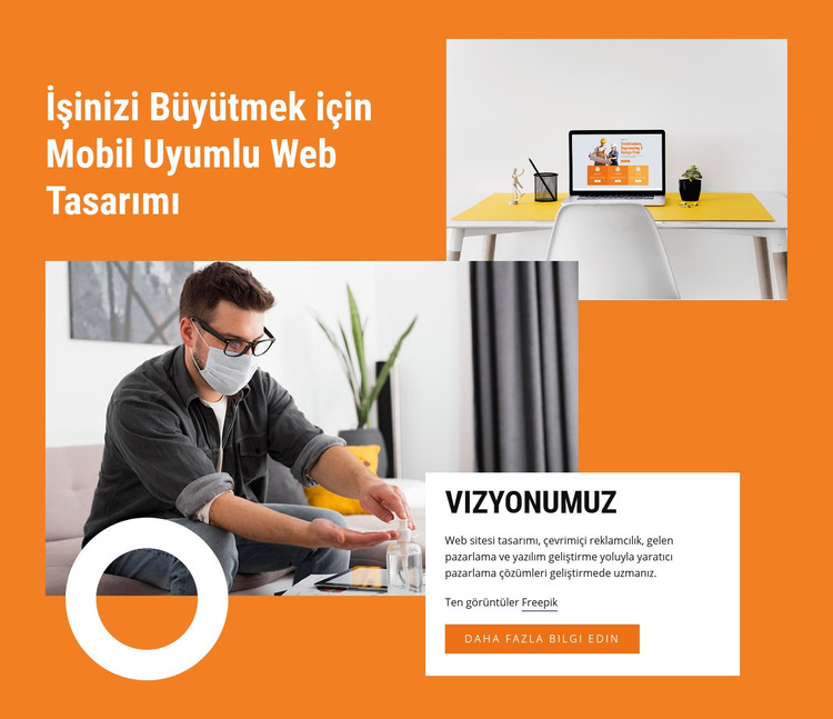 Yaratıcılıkla tasarlayın HTML Şablonu