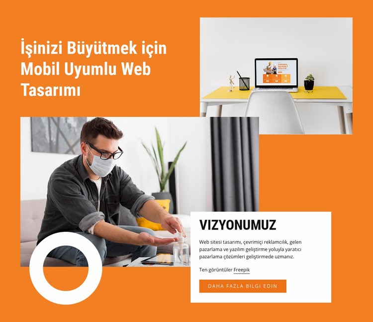 Yaratıcılıkla tasarlayın Web Sitesi Oluşturucu Şablonları