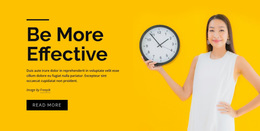 Time Management Courses - Beautiful Web Page Design