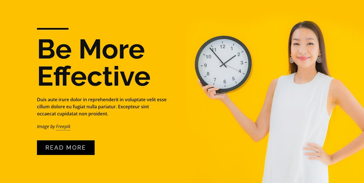 Time management courses Wix Template Alternative