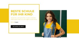 Grundschule Für Kinder - Vorlage Für Eine Seite