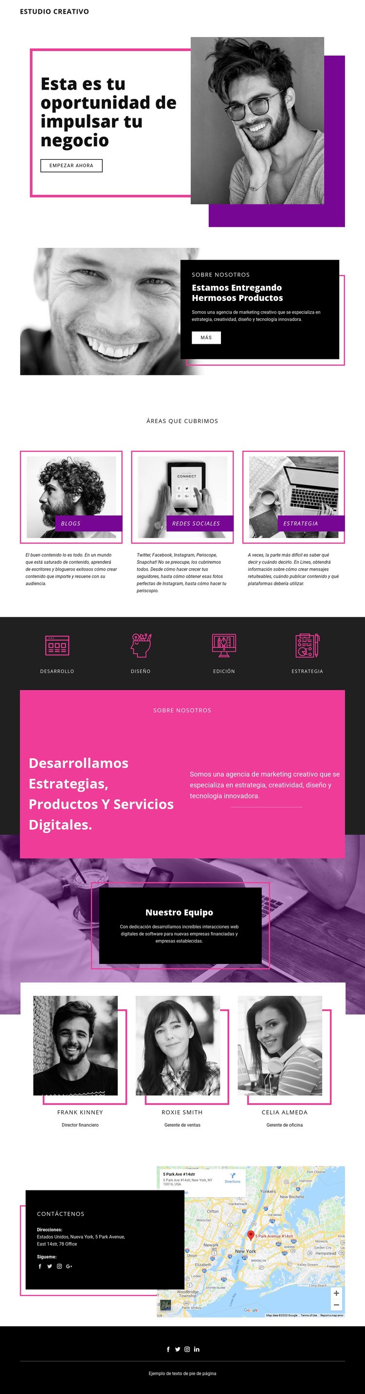 Estudio digital Creador de sitios web HTML