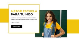 Página De Inicio Del Producto Para Escuela Primaria Para Niños