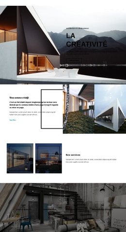 Créativité En Architecture - Conception De Sites Web Réactifs