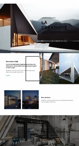 Créativité En Architecture - HTML Website Builder