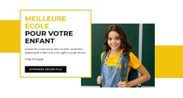 Page De Destination Du Produit Pour École Primaire Pour Enfants