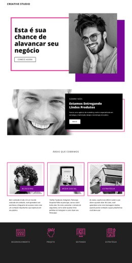 Estúdio Digital - Modelo HTML5 Moderno