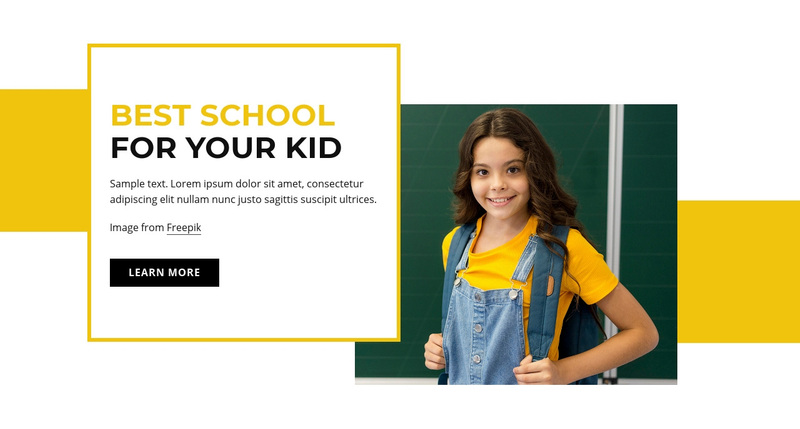 Primary school for kids Squarespace Template Alternative