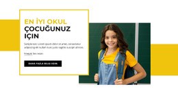 Çocuklar Için Ilkokul - Web Sitesi Tasarımını Ücretsiz Indirme