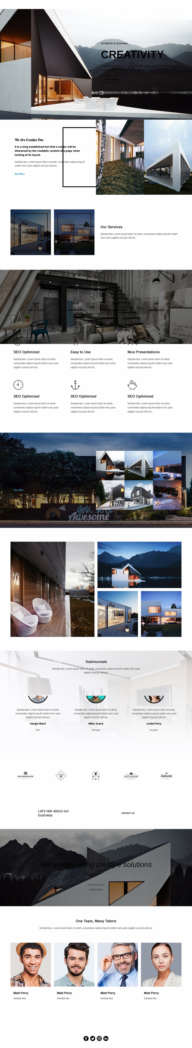 Creativity in architecture Wix Template Alternative