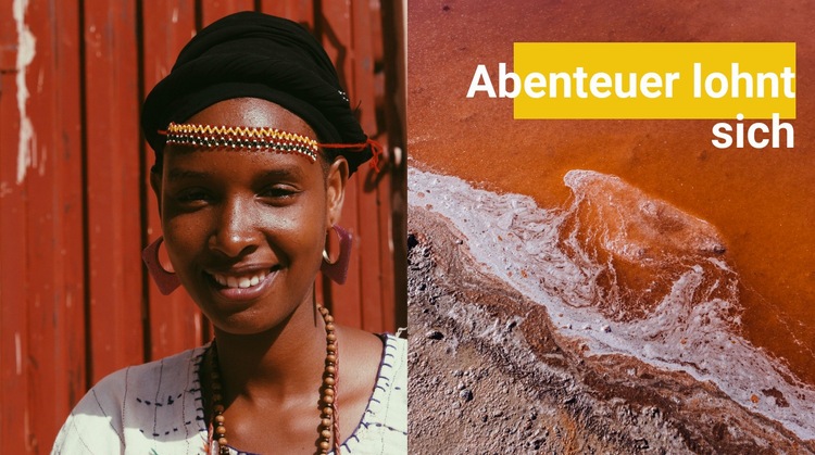 Abenteuer lohnt sich Website design