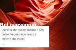 Bellissima Natura Di Montagna - HTML Layout Builder