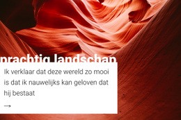 Prachtige Bergnatuur - Prachtig Websiteontwerp
