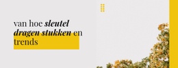 Siteontwerp Voor Kleur- En Designtrends