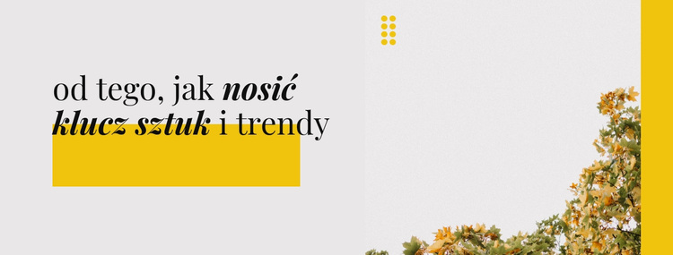 Trendy kolorystyczne i wzornicze Motyw WordPress