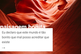 Bela Natureza Montanhosa - Tema WordPress Responsivo