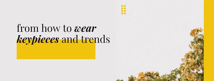 Color and design trends Template